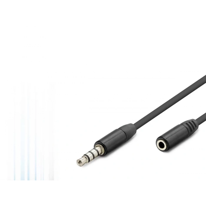 3.5 Mm Trrs Aux Uzatma Kablosu 3 M - Siyah HDX1011