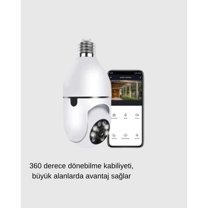 360 Derece Dönebilen Akıllı Duylu Kamera – PTZ Uzaktan Kontrol Hareket Algılama