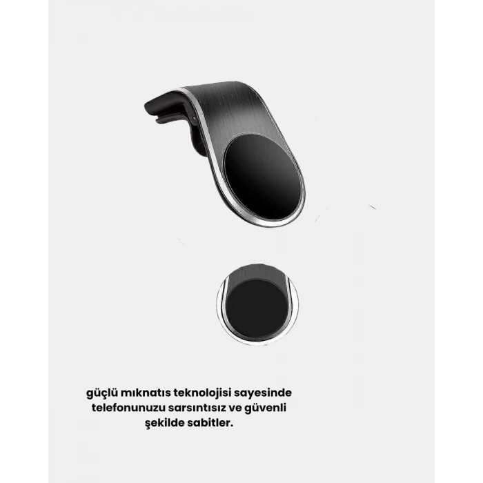 360° Dönebilen Manyetik Araç Telefon Tutucu Sarsıntısız ve Şık Tasarımlı