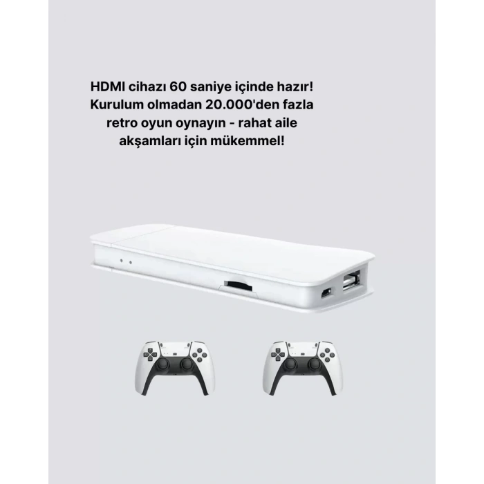 3D ve 4K Görüntü Kaliteli Çok Oyunculu Retro Oyun Konsolu