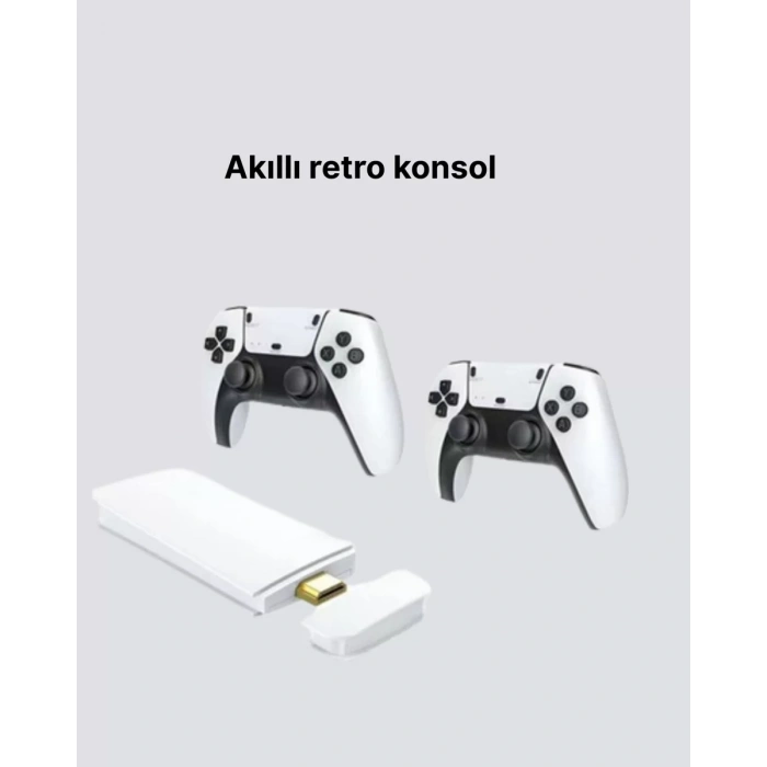 3D ve 4K Görüntü Kaliteli Çok Oyunculu Retro Oyun Konsolu
