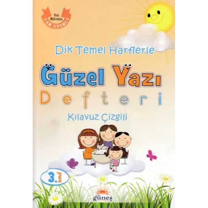 3.Sınıf Dik Temel Harflerle Güzel Yazı Defteri Kıluz Çizgili