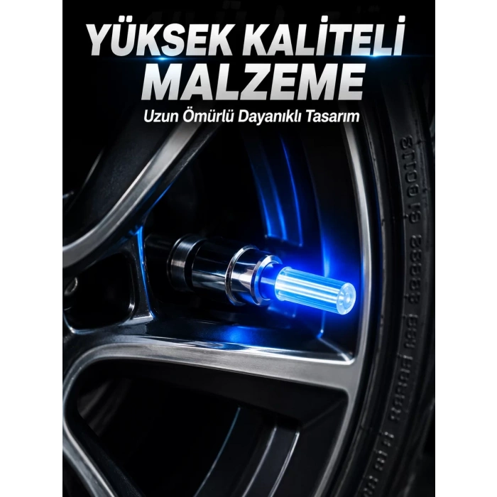 4 Adet LED Lastik Sibop Işığı Otomobil İçin Hareket Sensörlü
