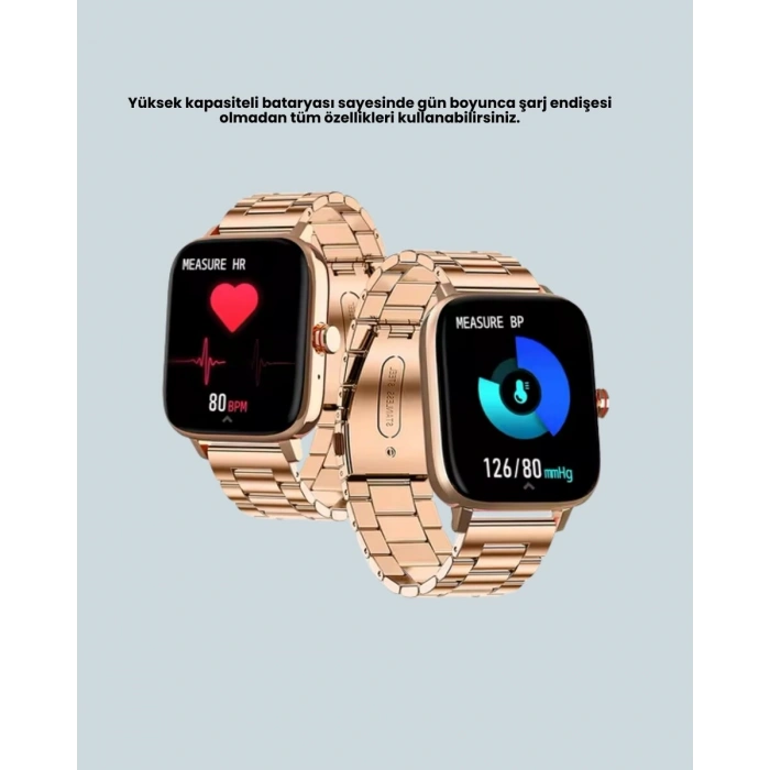 41 mm Kavisli Kasa Akıllı Saat IOS ve Android Uyumlu