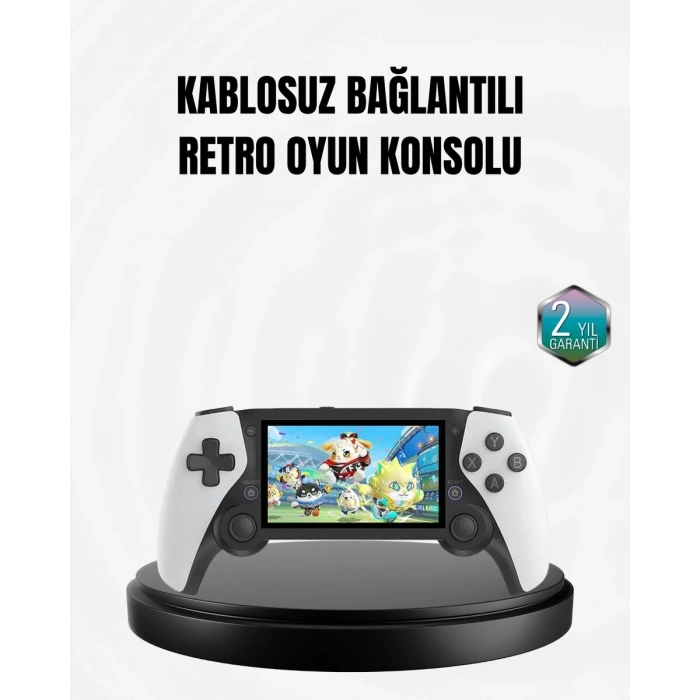 4.3 İnç Ekranlı Retro Oyun Konsolu – 64 GB Hafızalı Şarjlı ve Multimedya Destekli