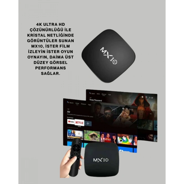 4K Medya Kutusu HDMI-USB Bağlantılı Android TV Çözümü
