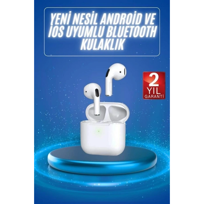 4.Nesil Bluetooth Kulaklık Yüksek Ses Kaliteli Dokunmatik Kontrol Özellikli