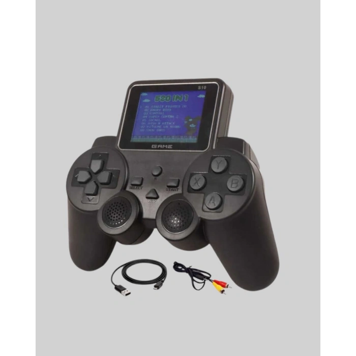 500 Dahili Oyunlu Taşınabilir Retro El Konsolu-2.4 inç Renkli Ekranlı