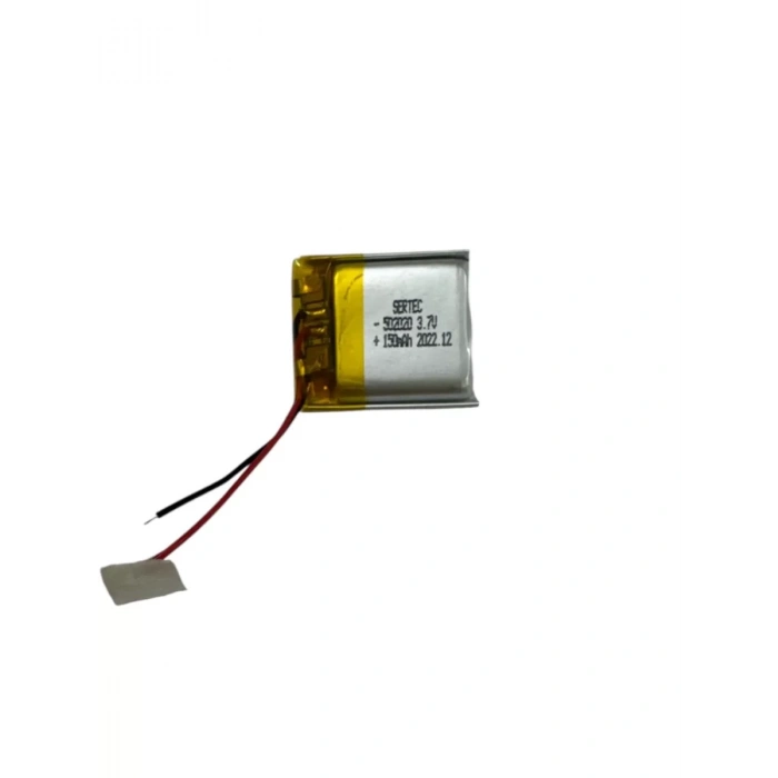 502020 3.7V 150mAh Li-Polymer Pil Devreli/1.5A