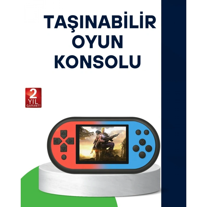 520 Oyunlu Taşınabilir Oyun Konsolu HD Ekranlı Retro Eğlence