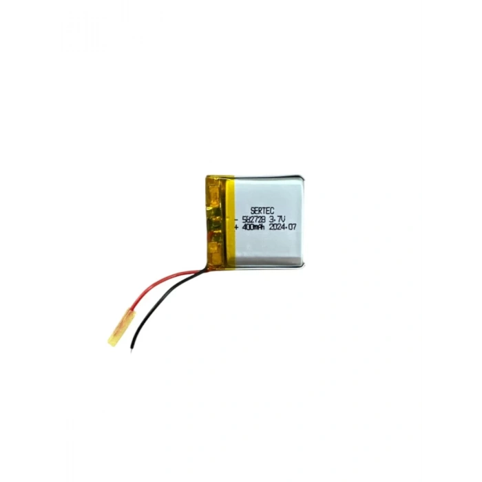 582728 3.7V 400 MAh Li-Polymer Pil Devreli/1.5A