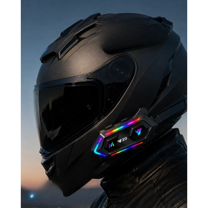 6. Bluetooth 5.3 Kask İçi Intercom Kulaklık IPX6 Suya Dayanıklı Tasarım