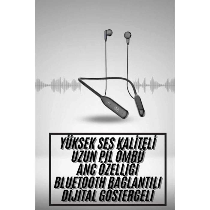 60 Saat Uyumlu Bluetooth Kulaklık Kablolu ANC Özellikli Kulaklık