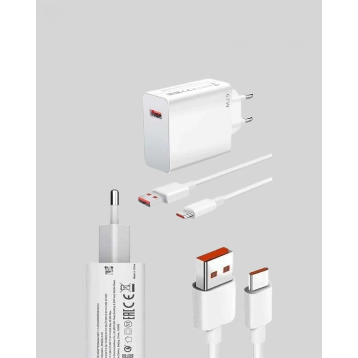 67 Watt Güçlü Turbo Şarj Aleti Samsung Note 10 Note 20 Uyumlu