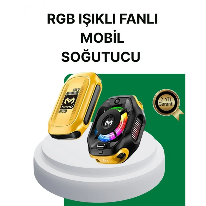 7 Kanatlı Vortex Fanlı Akıllı Telefon Soğutma Aparatı