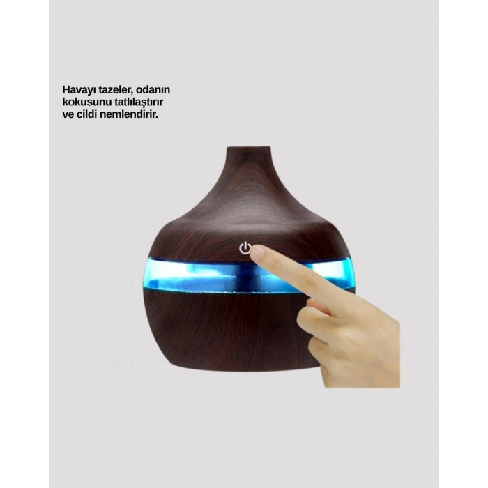 7 Renk Dinlendirici LED Işıklı Aroma Buhar Makinesi