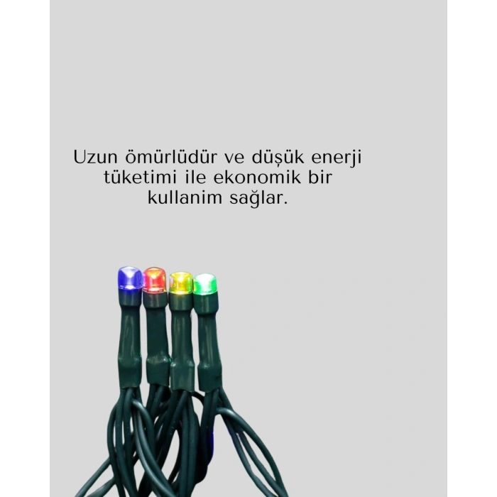 8 Modlu Zaman Ayarlı LED Perde Işık – Bahçe ve Balkon Dekorasyonu