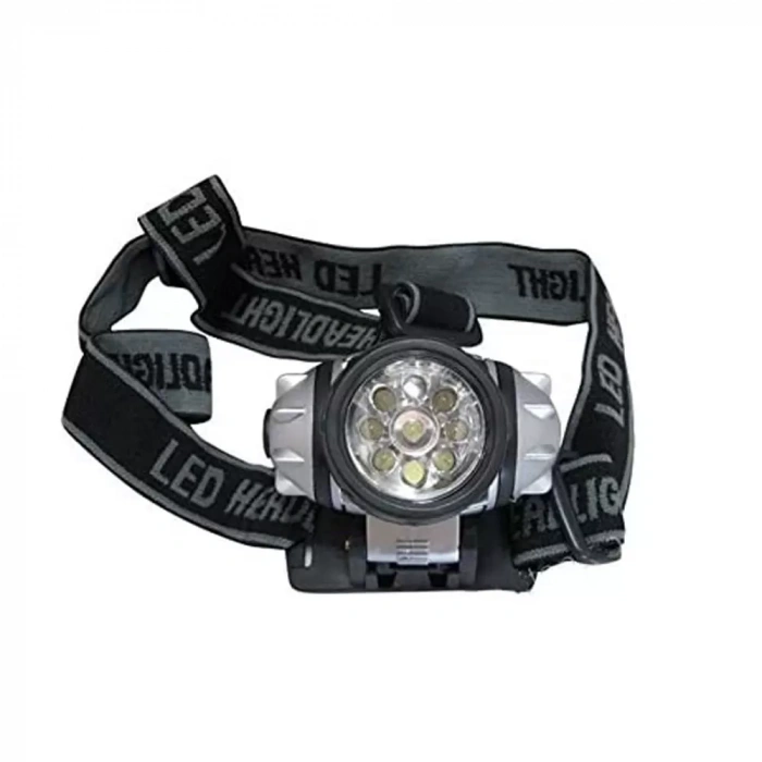 9 LED’li Pilli Kafa Lambası Güçlü Aydınlatma Kompakt Taşınabilir Model WT-042