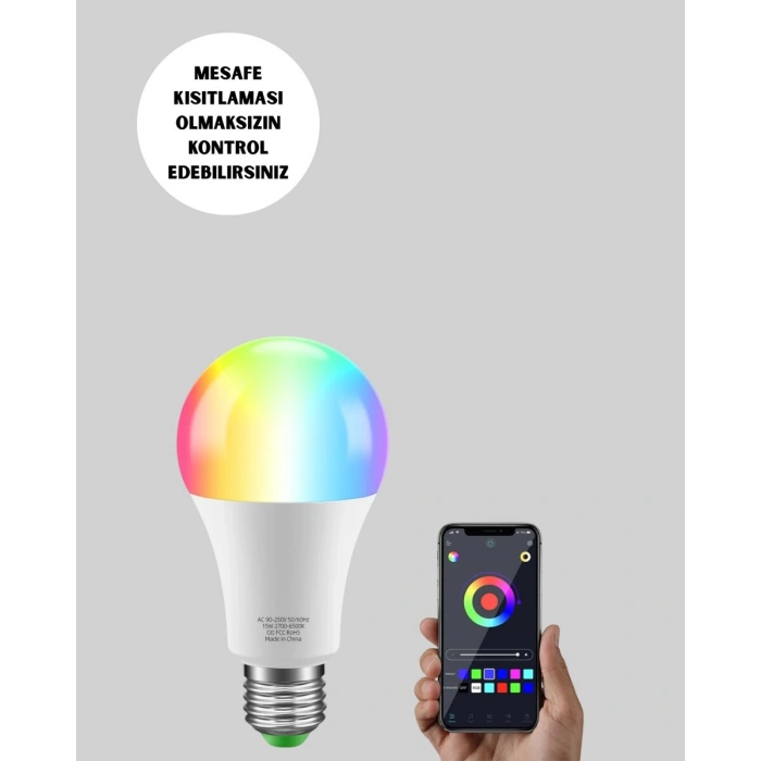 9 Watt Beyaz Işık ve Renk Ayarlı Akıllı LED Ampul