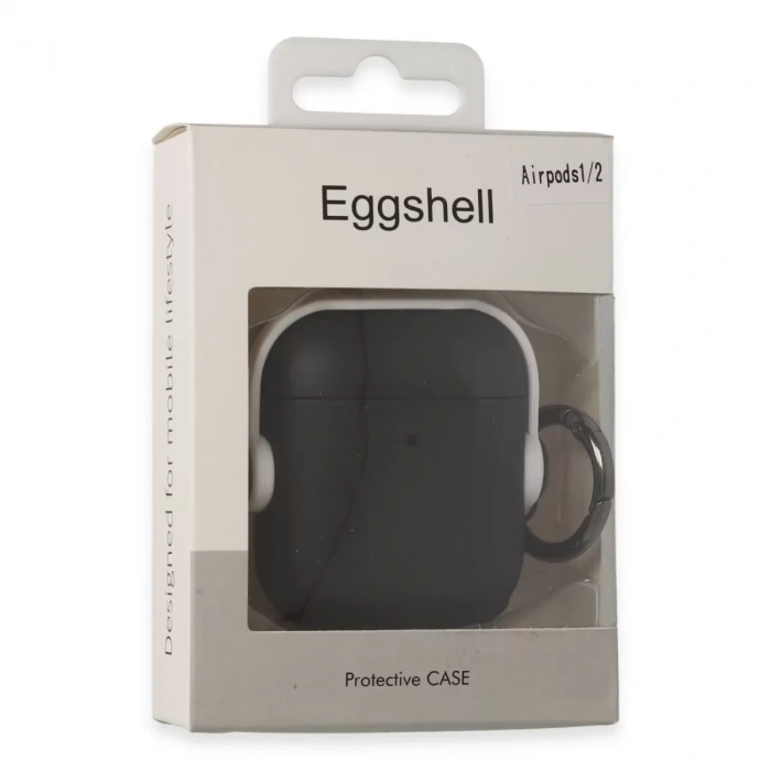 Airpods 2 (2.nesil) Cool Kılıf - Siyah-beyaz