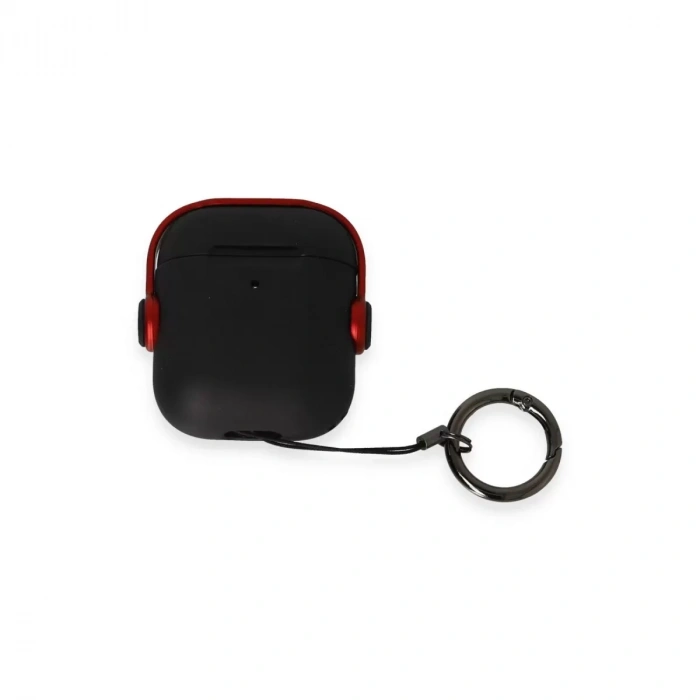 Airpods 2 (2.nesil) Cool Kılıf - Siyah-kırmızı