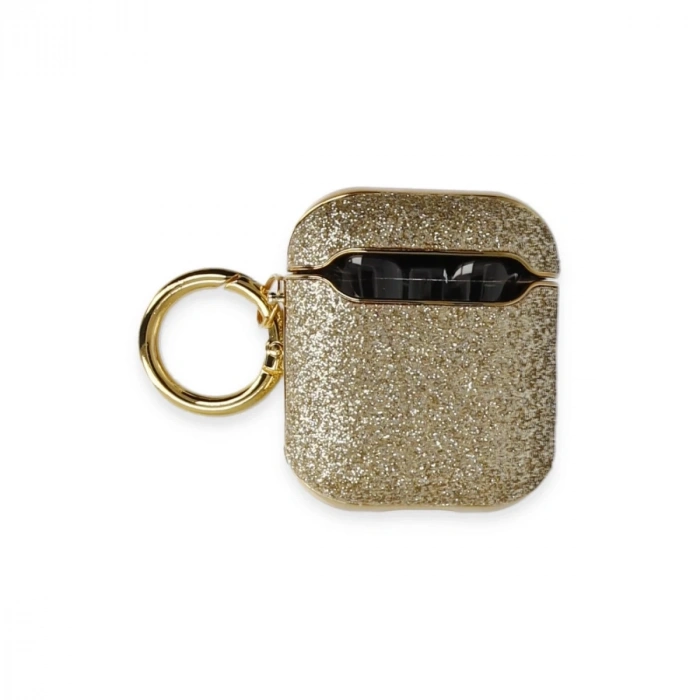 Airpods 2 (2.nesil) Spell Simli Kılıf - Gold