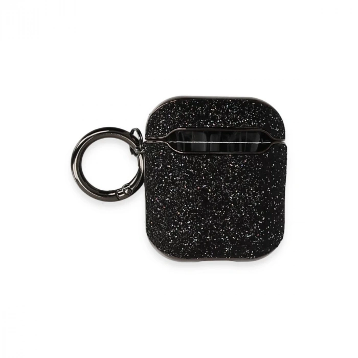 Airpods 2 (2.nesil) Spell Simli Kılıf - Siyah