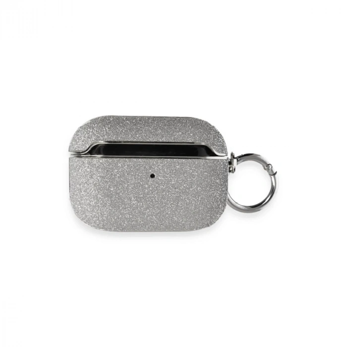Airpods Pro (1.nesil) Spell Simli Kılıf - Gümüş