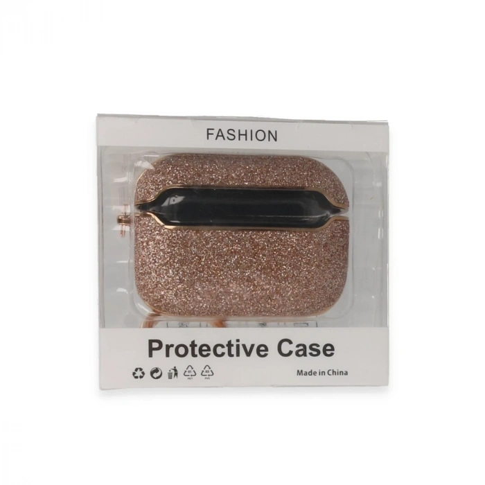 Airpods Pro (1.nesil) Spell Simli Kılıf - Rose Gold
