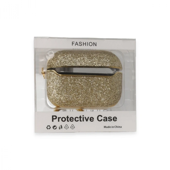 Airpods Pro 2 (2.nesil) Spell Simli Kılıf - Gold
