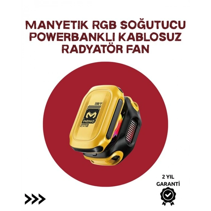 Akıllı Dijital Kontrollü Soğutucu | AI & Standart Mod | 7 Kanatlı Fan Tasarımı