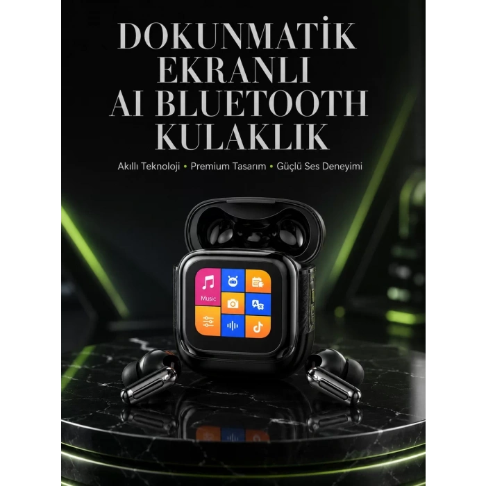 Akıllı Dokunmatik Kontrol AI Özellikli Bluetooth Kulaklık