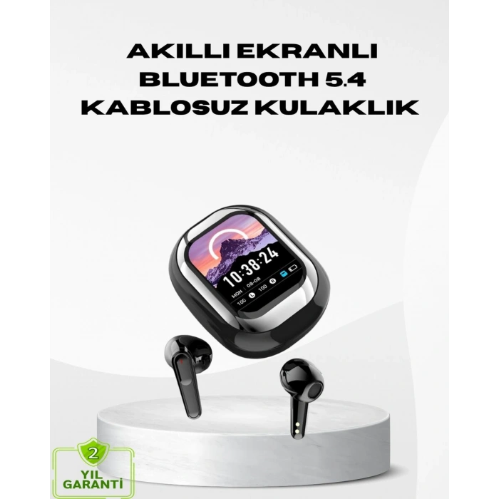Akıllı Ekranlı Kablosuz Kulaklık – Gürültü Engelleme ve HD Ses Deneyimi