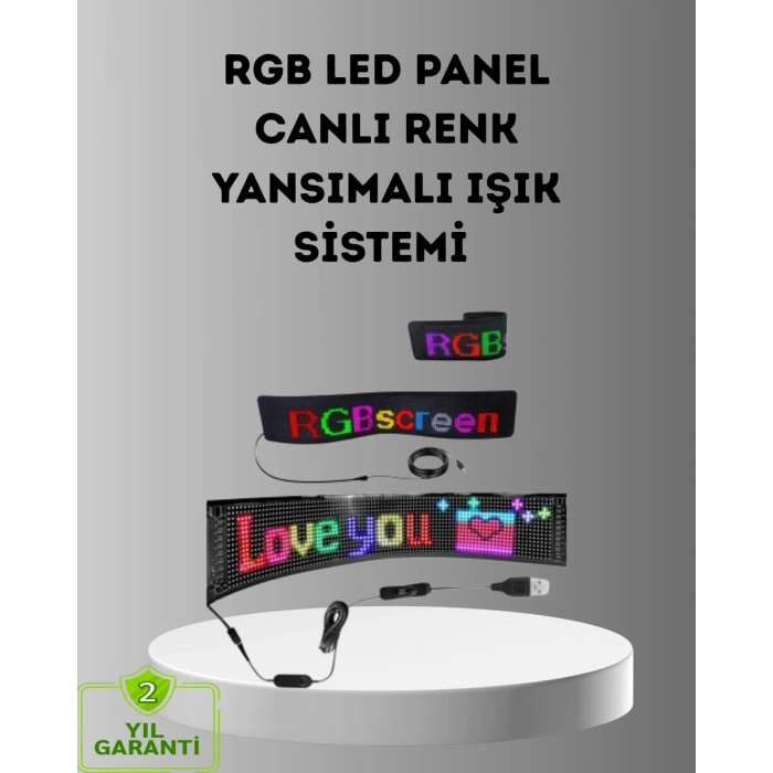 Akıllı LED Matrix Panel – USB Bağlantılı Kaydırmalı Yazı ve Animasyon Desteği