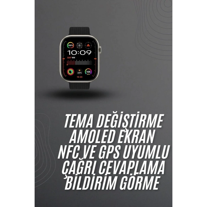 Akıllı saat 2.02 inch Nabız Ölçer Arama Konuşma Müzik Dinleme