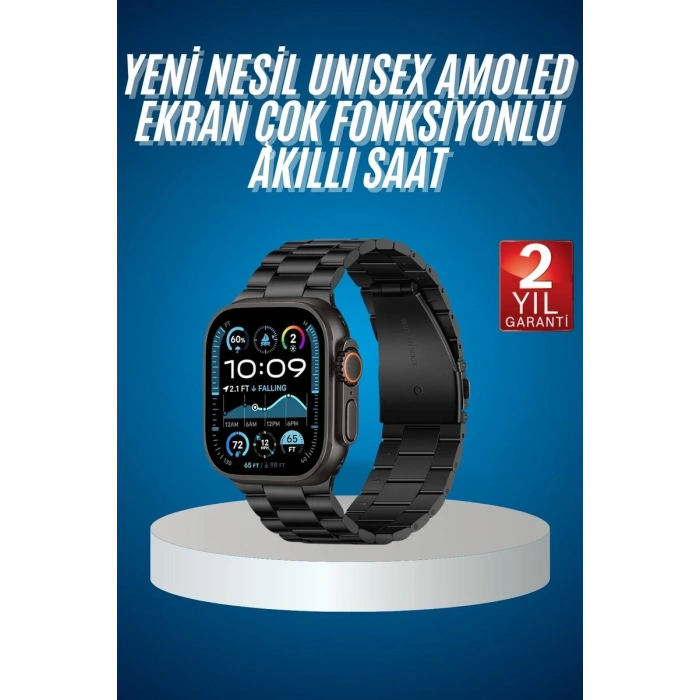 Akıllı Saat 3 Kordonlu Waterproof Adımsayar Titreşim ve GPS Özelliği