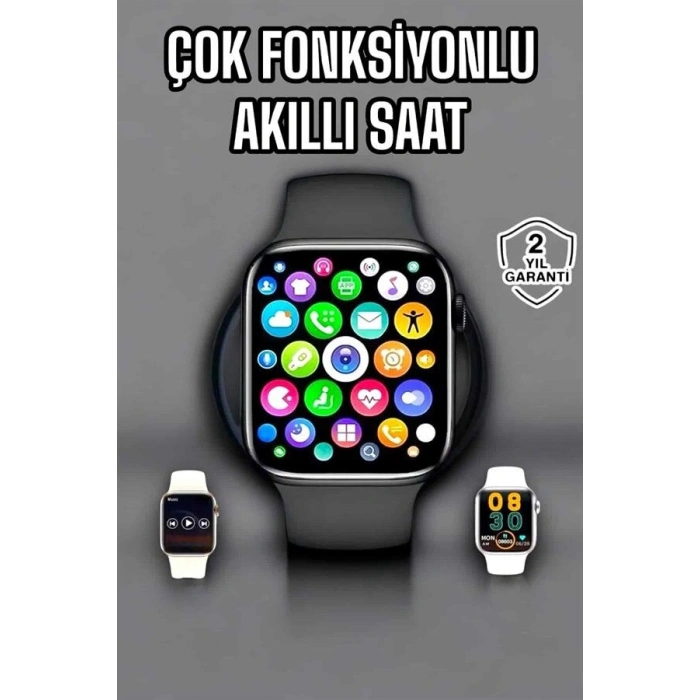 Akıllı Saat Amoled Ekran GPS ve Uyku Takibi Bluetooth Bağlantılı