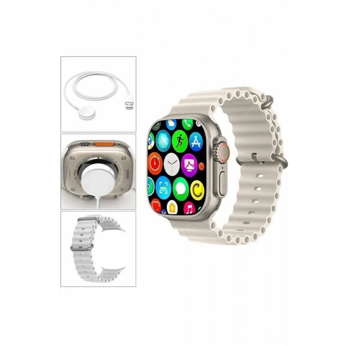 Akıllı Saat Bleutooth Bağlantılı Akıllı Saat Amoled Ekran 49 MM