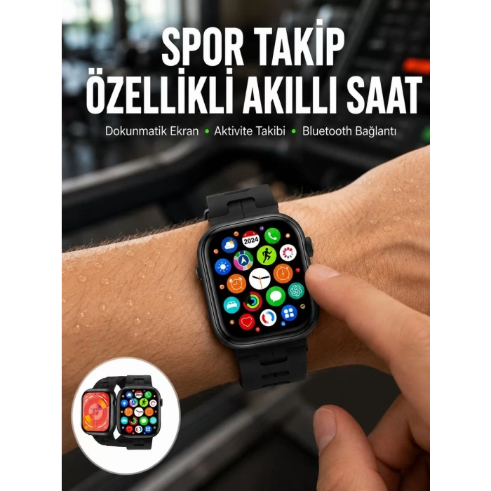 Akıllı Saat Çağrı Cevaplama Müzik Dinleme Plastik Kordon Mesaj Bildirimleri Yeni Seri
