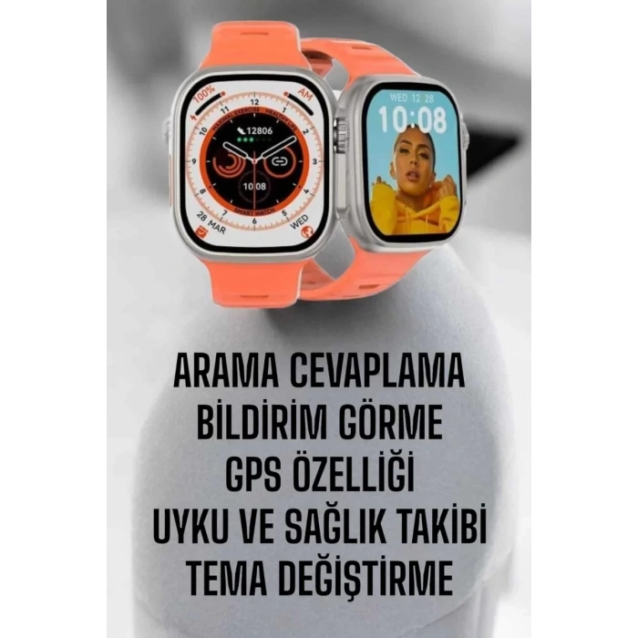 Akıllı Saat GPS Sağlık Ve Uyku Takibi Arama Cevaplayan Bluetooth Bağlantılı