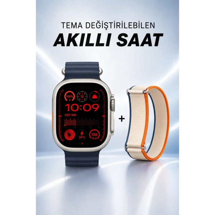 Akıllı Saat Yeni Nesil Sesli Asistan Uyku ve Sağlık Takibi Adımsayar