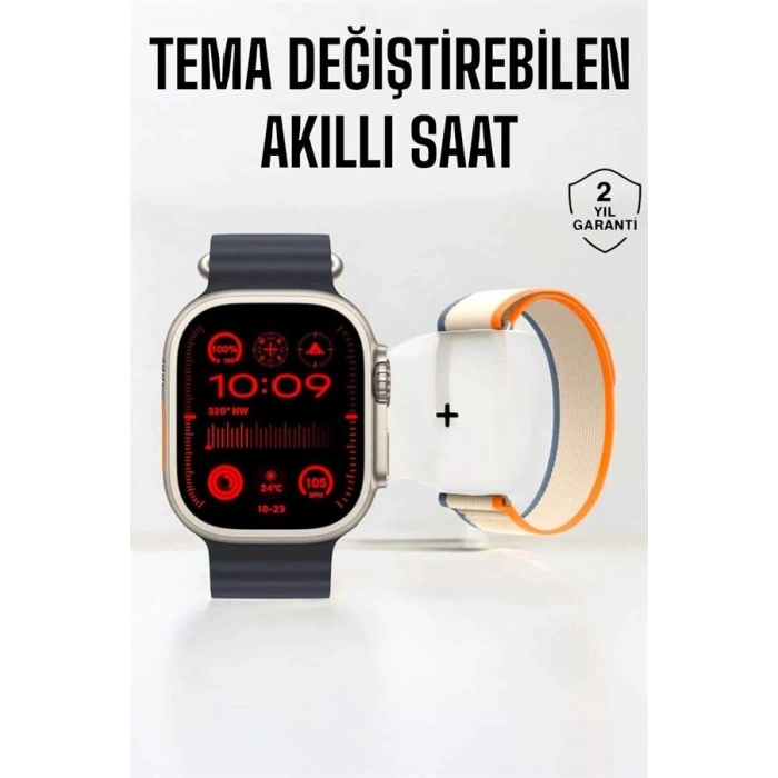 Akıllı Saat Yeni Nesil Sesli Asistan Uyku ve Sağlık Takibi Adımsayar