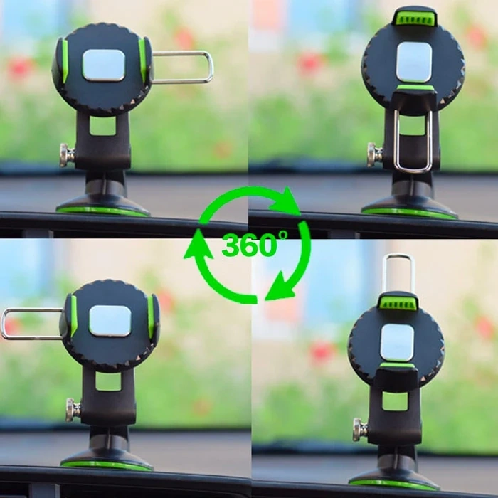 Ally 360 Dönebilen Torpido Üstü Vakumlu Araç Oto Telefon Tutucu-(5775)