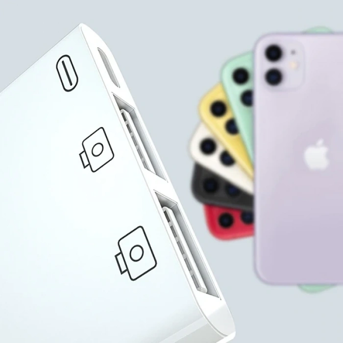 ALLY 3in1 İPhone/İPAD lightning To Usb Kamera Okuyucu-(5775)