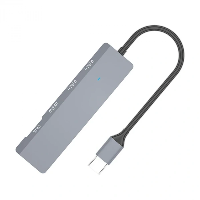 Ally ADS-309C 4in1 Type-C to USB + Type-C Hub Adaptör Çevirici Dönüştürücü Çoğaltıcı-(5775)
