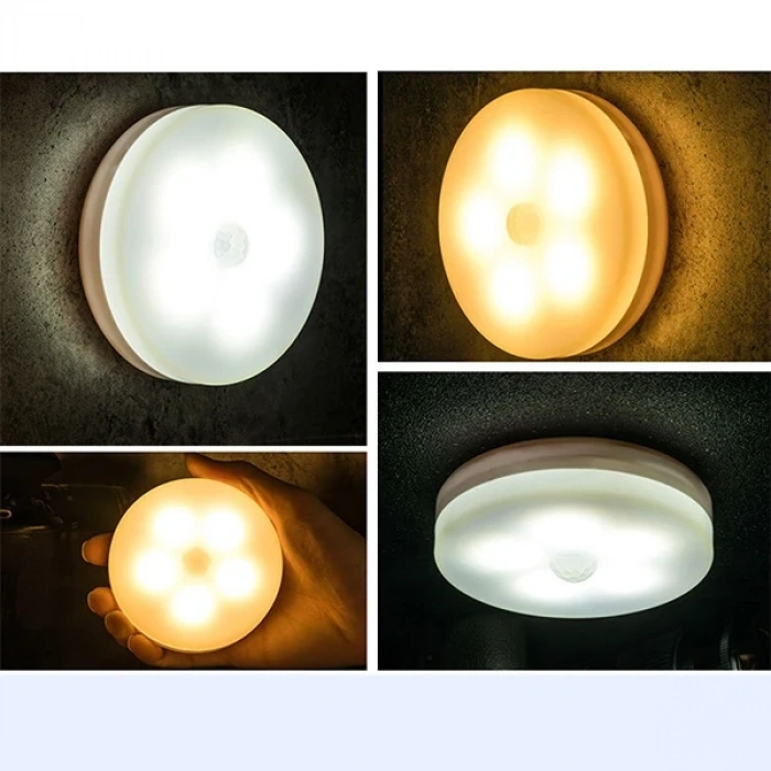 ALLY Akıllı Led Sensorlu Otomatik Usb Şarj Edilebilir Gece Lambası Led-(5775)