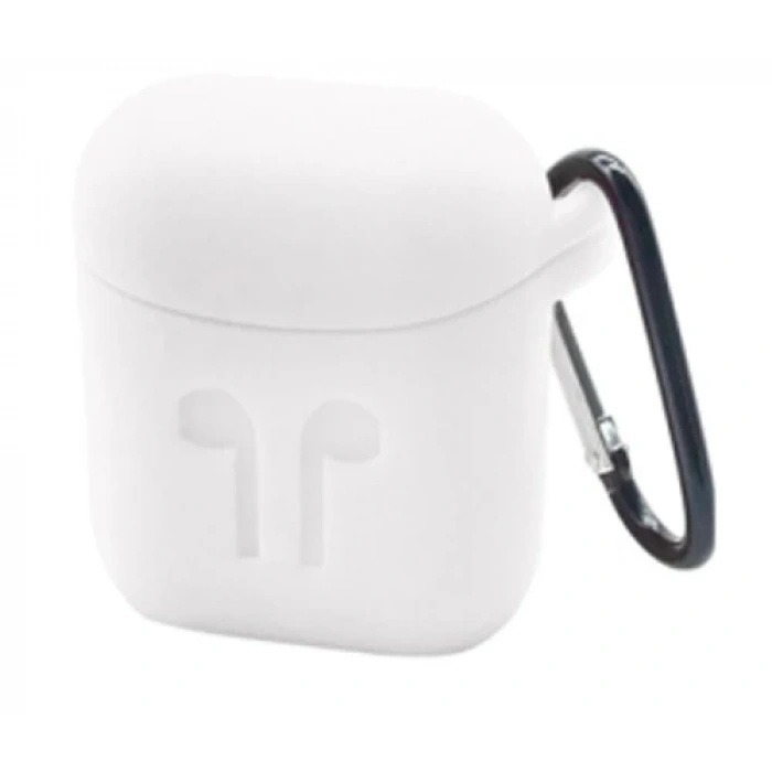 Ally Apple Airpods İçin  Silikon Kılıf Anahtarlıklı-(5775)