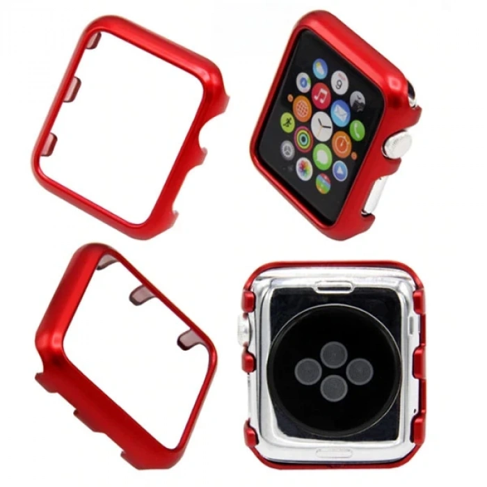 Ally Apple İwatch 2-3 38mm Lazer Kaplama Pc Kılıf-(5775)