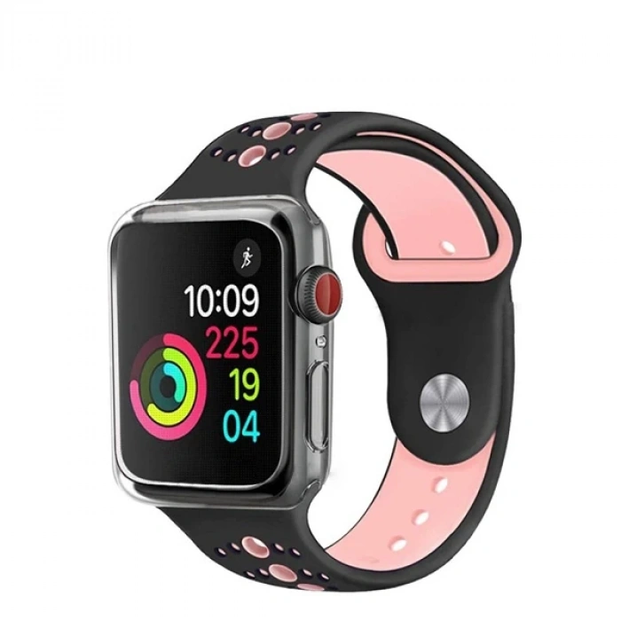 Ally Apple İWatch  44mm 360 Koruma Ultra Slim Silikon Kılıf-(5775)