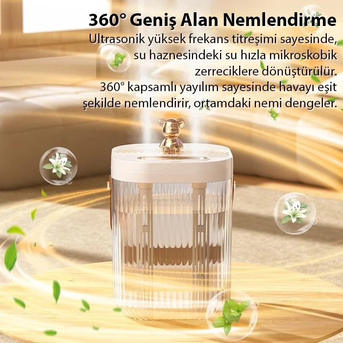 ALLY AquaBreeze 2000 Çift Buharlı 2L Ev Tipi Hava Nemlendirici-(5775)